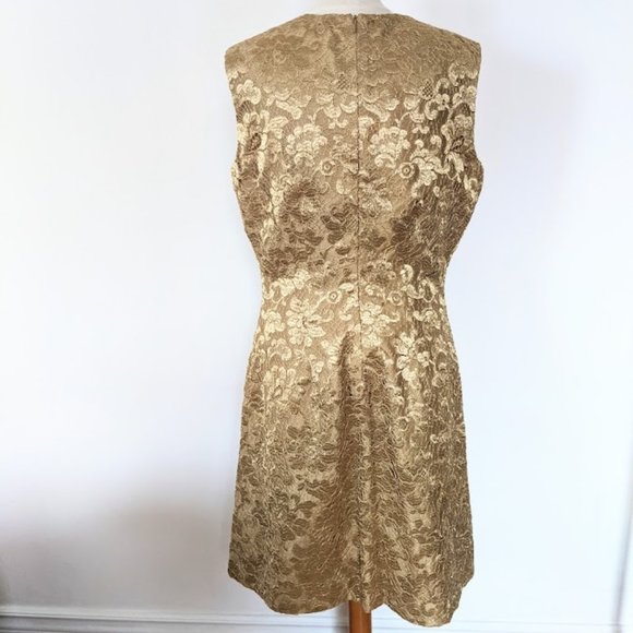 Gold Lace Catherine Regehr Dress - Picture 3 of 3
